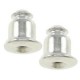 Ohrstecker Stopper Bullet Silber